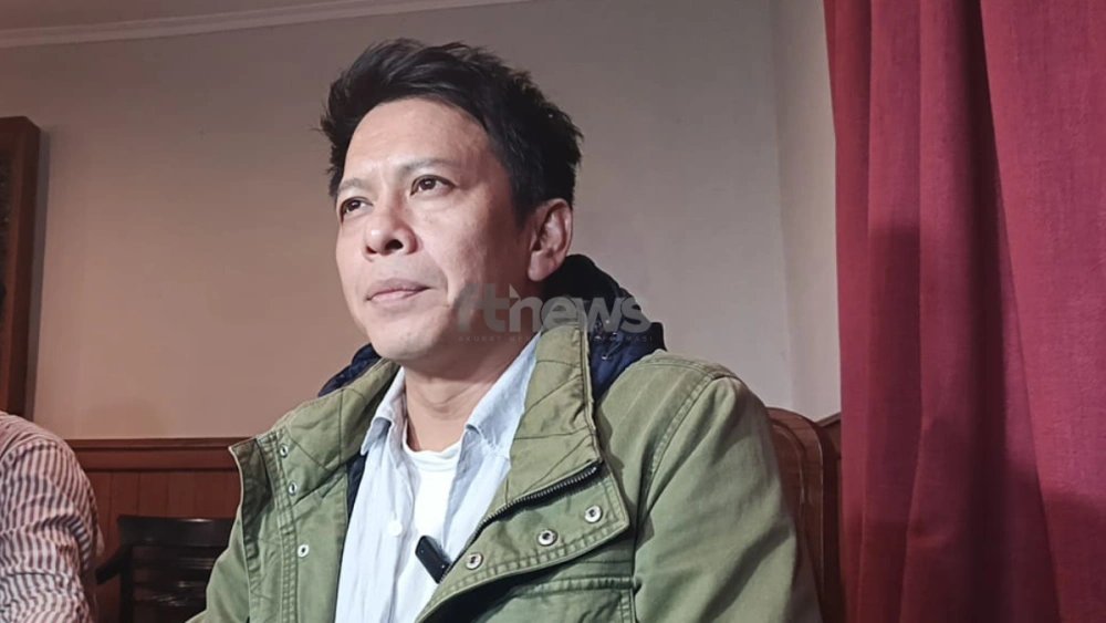 Ariel NOAH mengungkap alasannya menerima project film Dilan, Rabu (5/11/2025). [Selvianus Kopong Basar/FTNews.co.id]